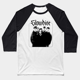 Slowdive  † 1990s Retro Aesthetic Design Baseball T-Shirt